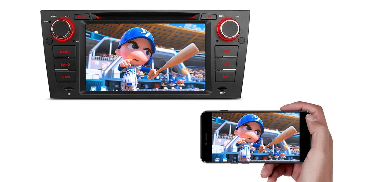 Xtrons 7" Head Unit for 2005-2012 BMW 3 Series E9x/M3 | 2GB RAM & 32GB ROM