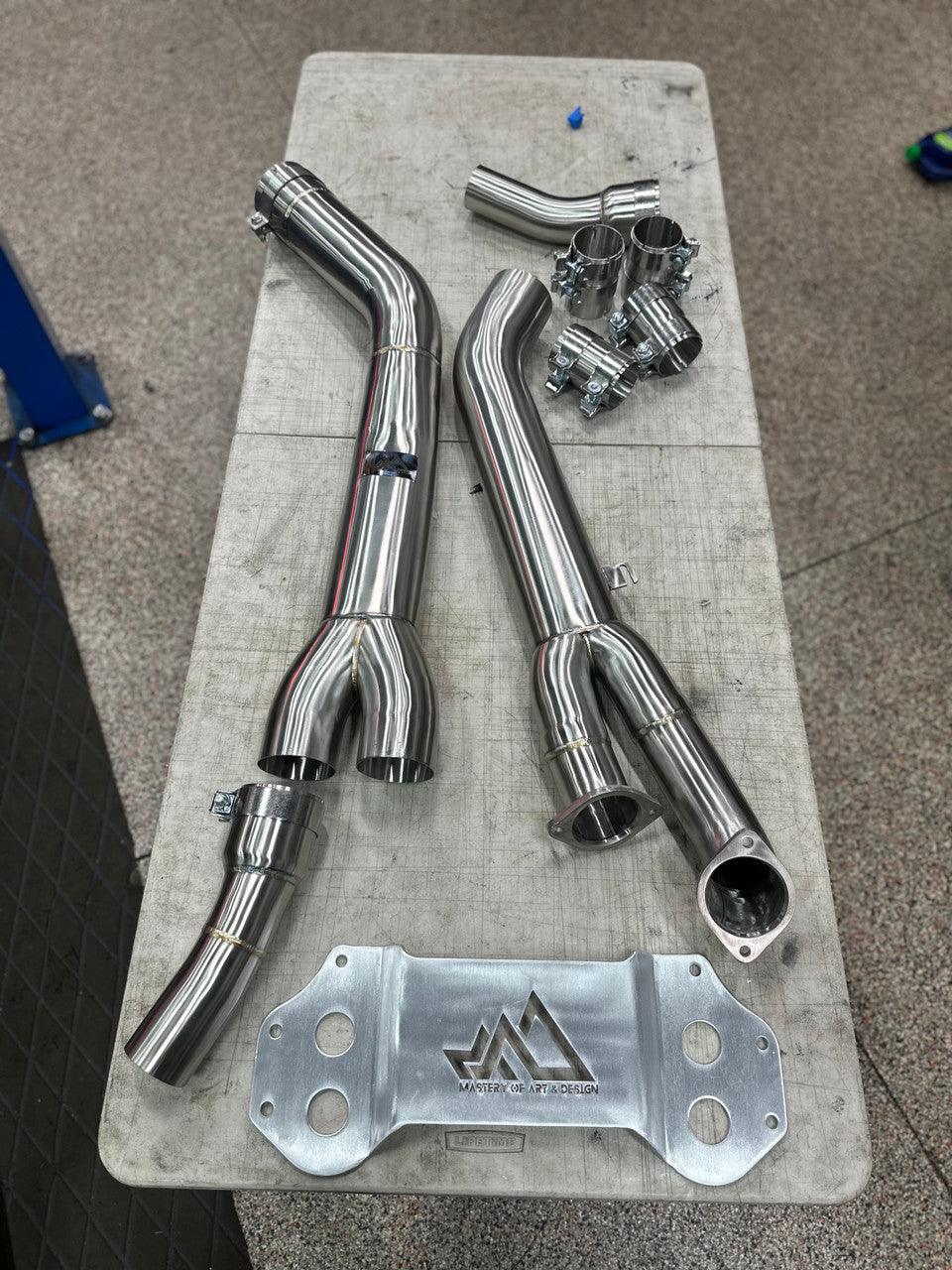 MAD BMW S58 4" Fat Boy Single Midpipe M3 M4 G80 G82