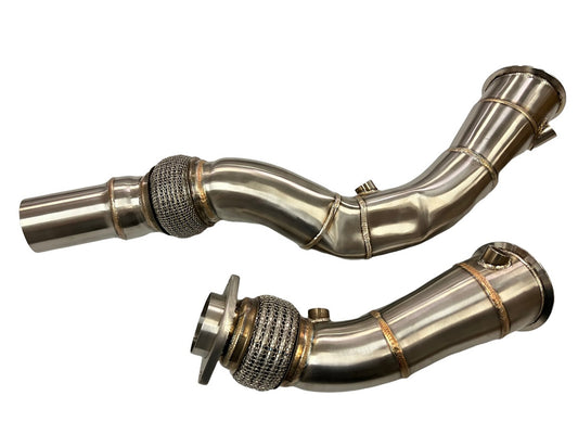 MAD BMW S55 3.5" Fat Boy Downpipes M2C M3 M4 W/ Flex Section (PRE ORDER NOW)