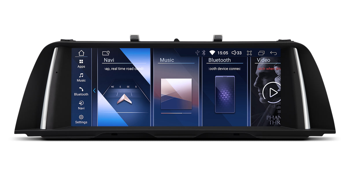 Xtrons 10.25" Head Unit Display Upgrade For BMW 5 Series & M5 F10/F11 2011-2012 (CIC) | 4GB RAM & 64GB ROM