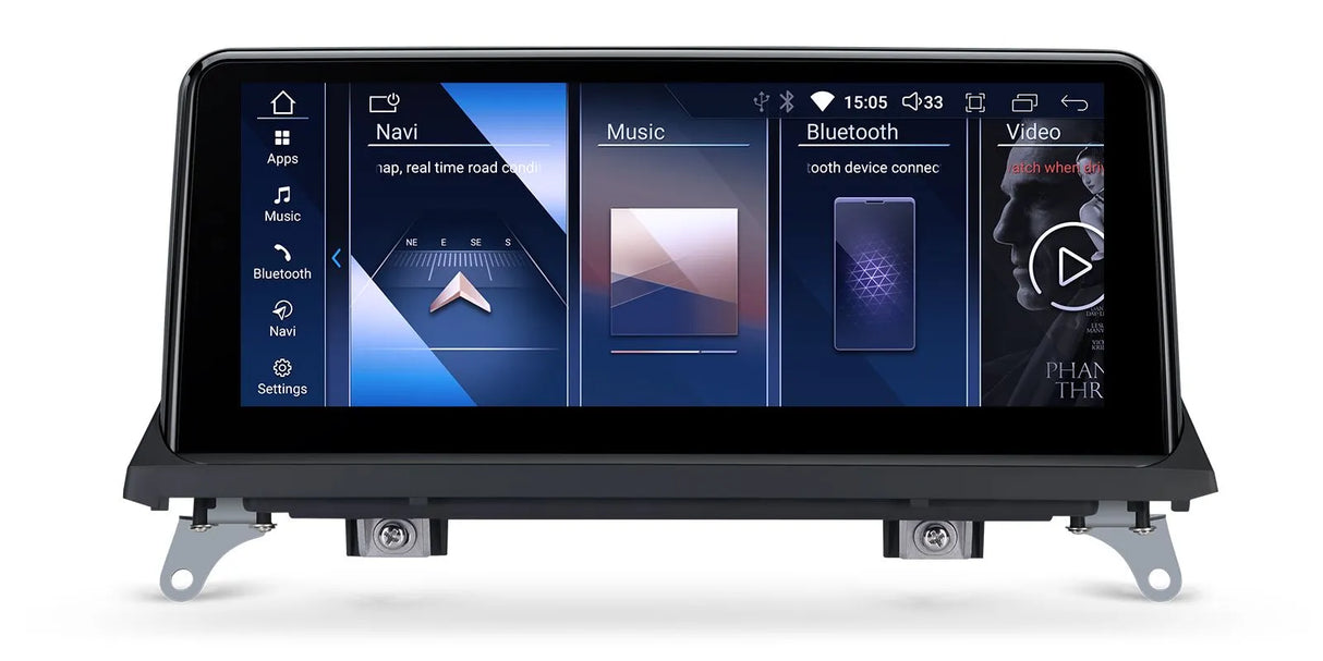 Xtrons 10.25" Head Unit Display Upgrade For BMW X5/X6/M E70/E71 2011-2013 (CIC) | 4GB RAM & 64GB ROM