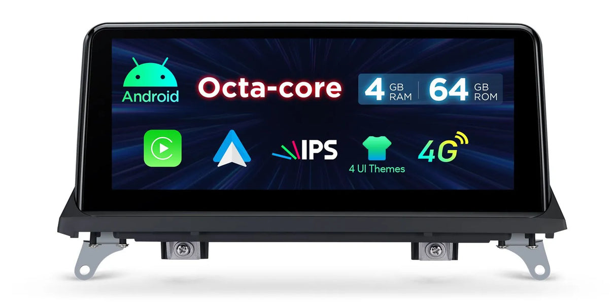 Xtrons 10.25" Head Unit Display Upgrade For BMW X5/X6/M E70/E71 2011-2013 (CIC) | 4GB RAM & 64GB ROM