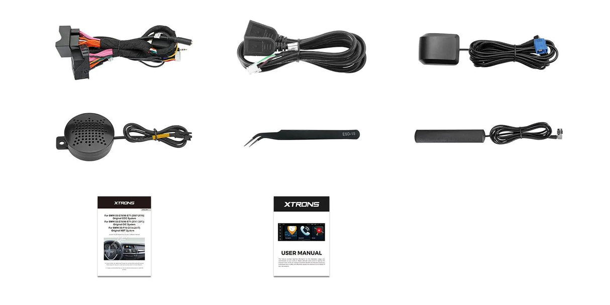 Xtrons 10.25" Head Unit Display Upgrade For BMW X5/X6 X5M/X6M F15/F16 F85/F86 2014-2017 (NBT) | 4GB RAM & 64GB ROM