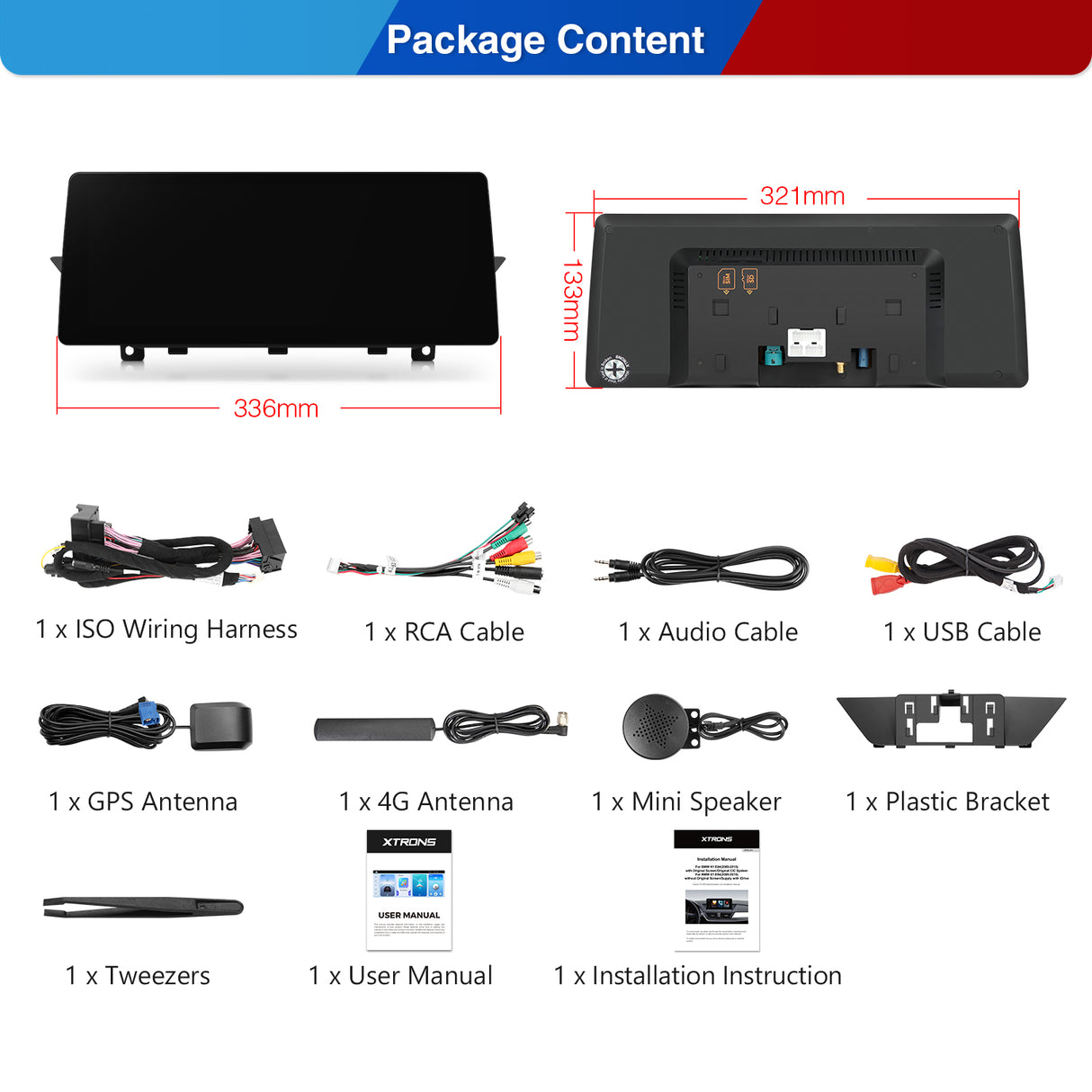 Xtrons Q Series 12.3" Head Unit Display Upgrade For BMW X1 E84 (CIC) | 8GB RAM & 128GB ROM