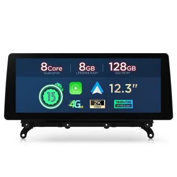 Xtrons Q Series 12.3" Head Unit For BMW X3 F25 2011-2013 (CIC) | 8GB RAM & 128GB ROM