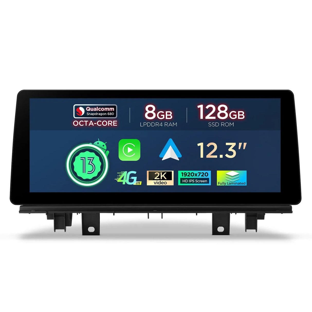 Xtrons Q Series 12.3" Head Unit For BMW X1 F48 2016-2017 (NBT) | 8GB RAM & 128GB ROM