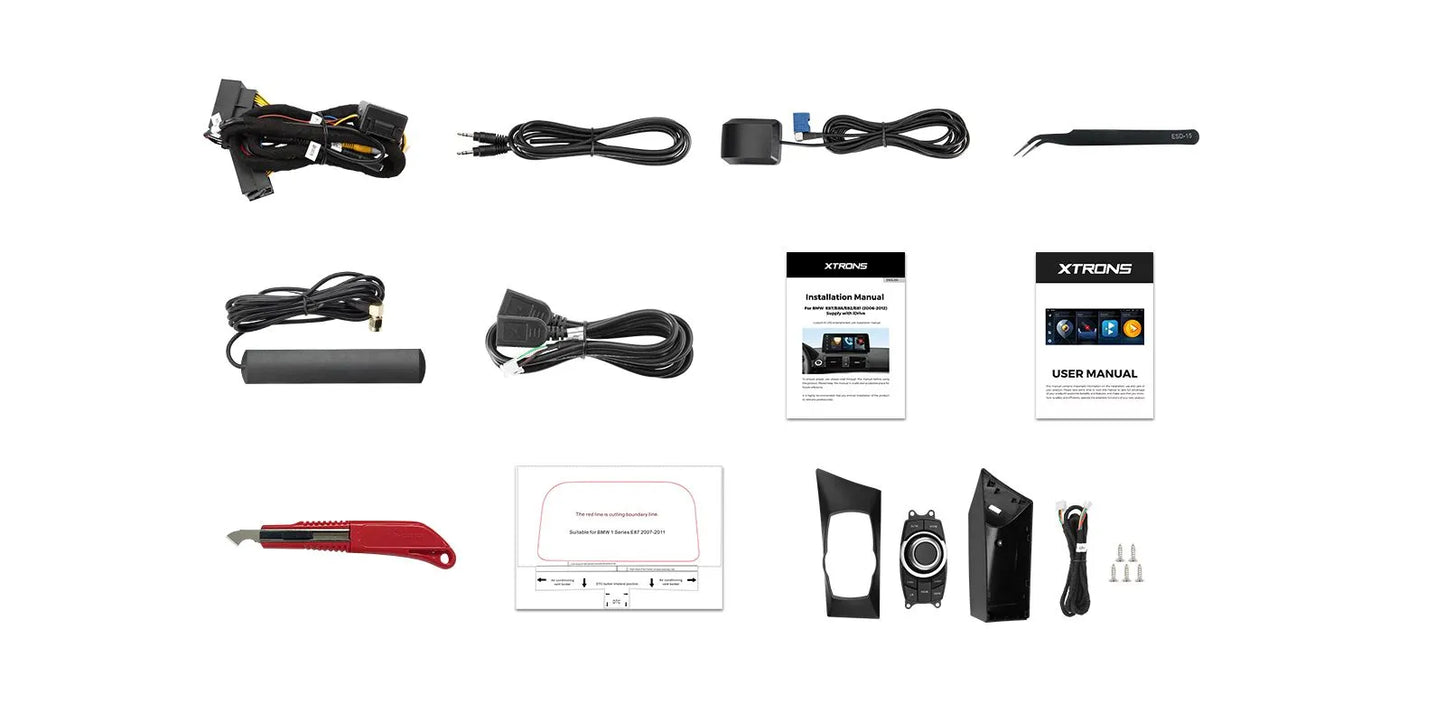 Xtrons 12.3" Head Unit for BMW 1 Series E8x | 4GB RAM & 64GB ROM | No Original Display |