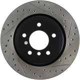 StopTech Drilled & Slotted Rotor E9X 335i/335D - Rear Left