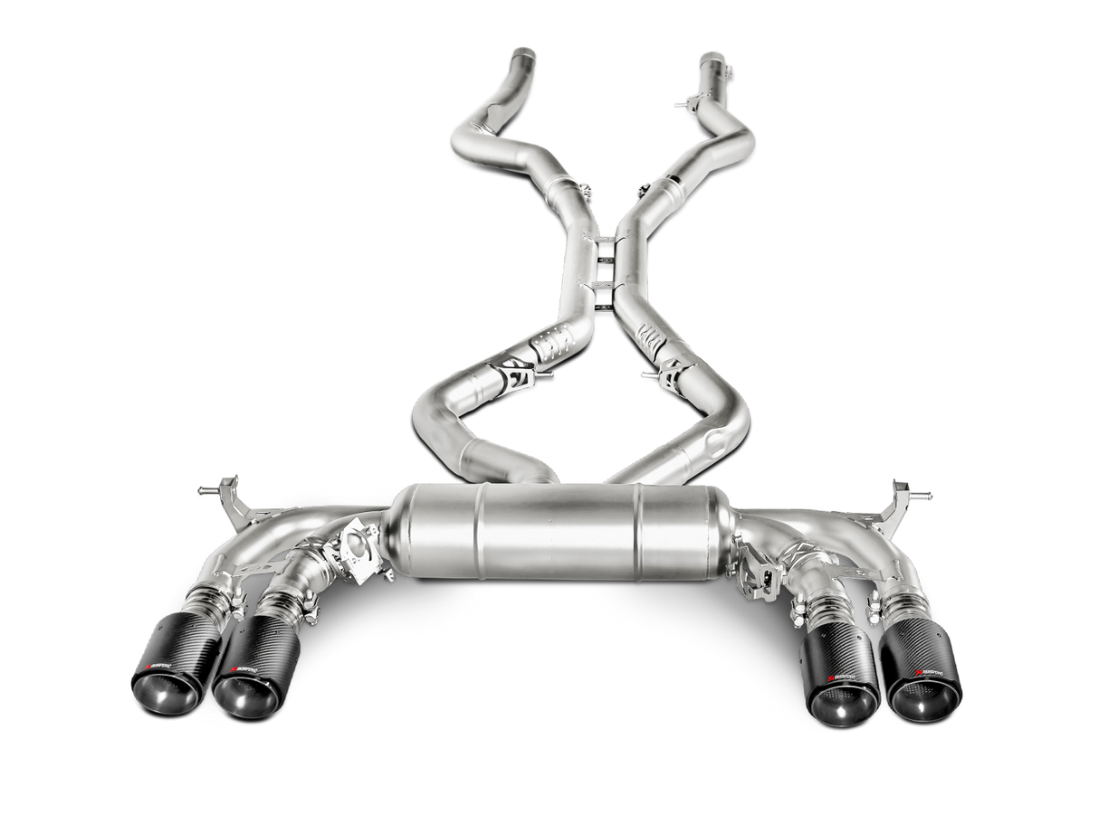 Akrapovic 15-17 BMW X5M (F85) Cat Back Exhaust w/ Carbon Tips