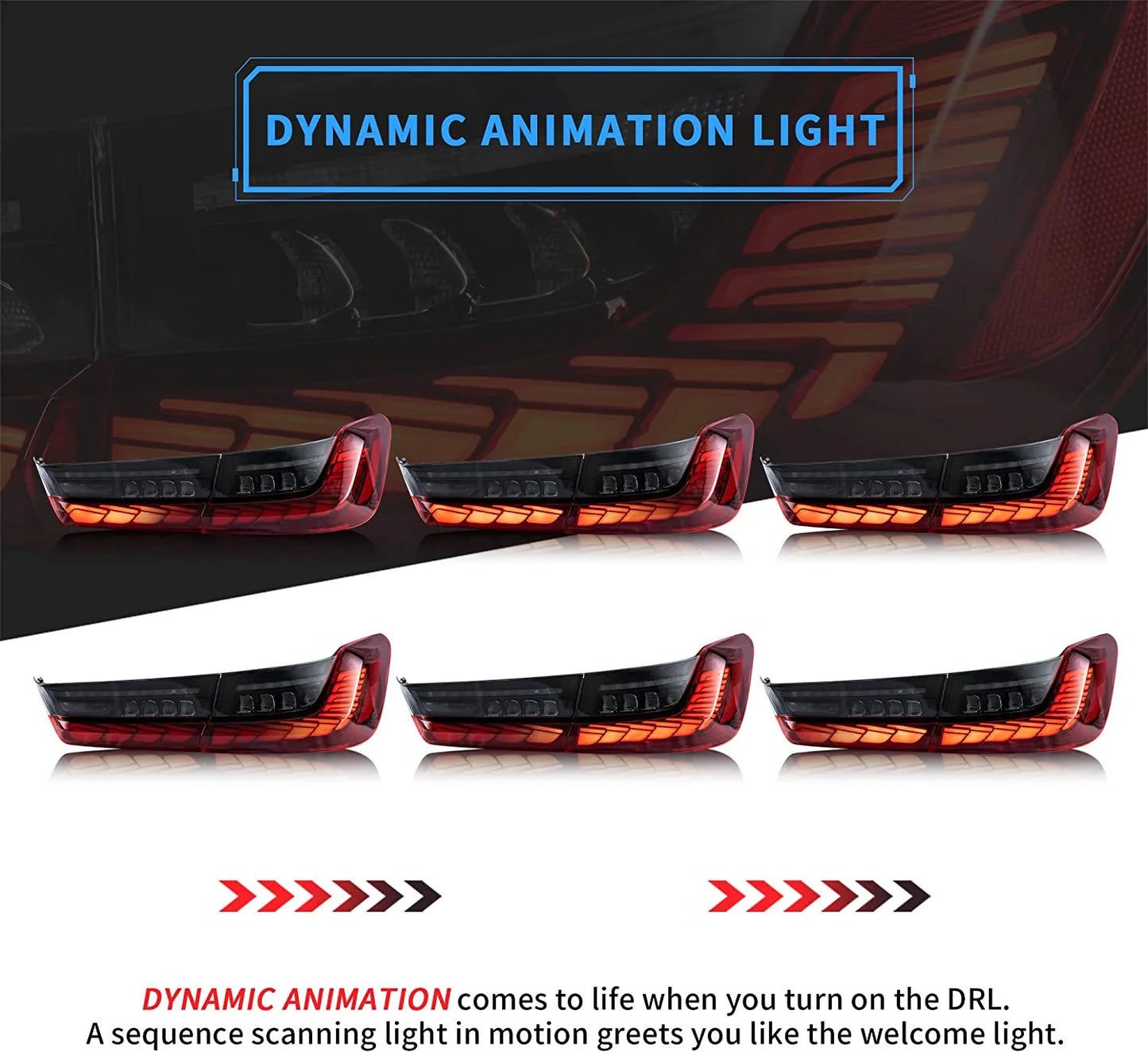 VLAND OLED Tail Lights BMW 3 Series G20 Sedan 7th Gen