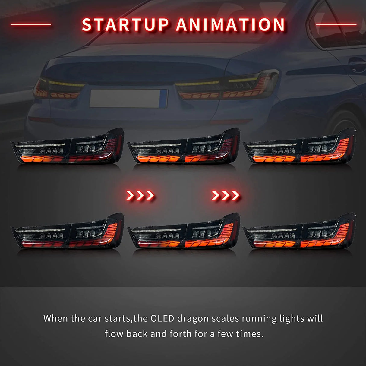 VLAND OLED Tail Lights for BMW G20 G80 M3 GTS