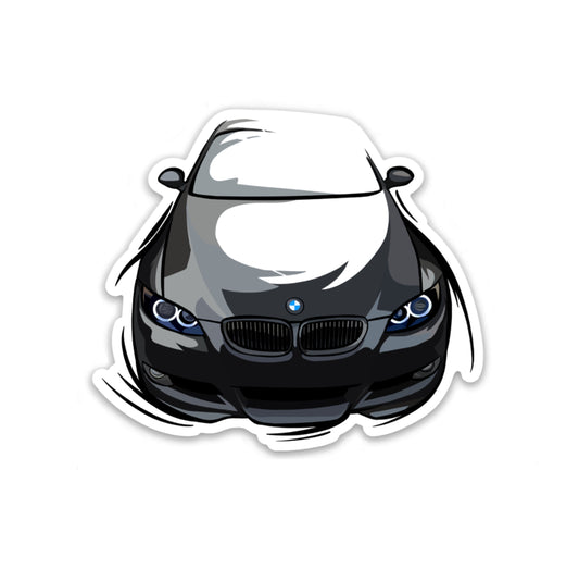 Aggressive BMW E9X Sticker