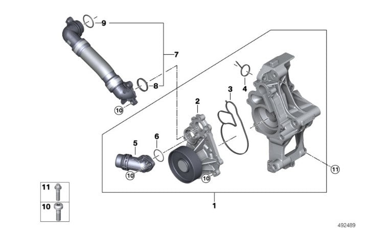 Silicone Cylinder head hose for BMW Z4/ G series A90/91 B58TU