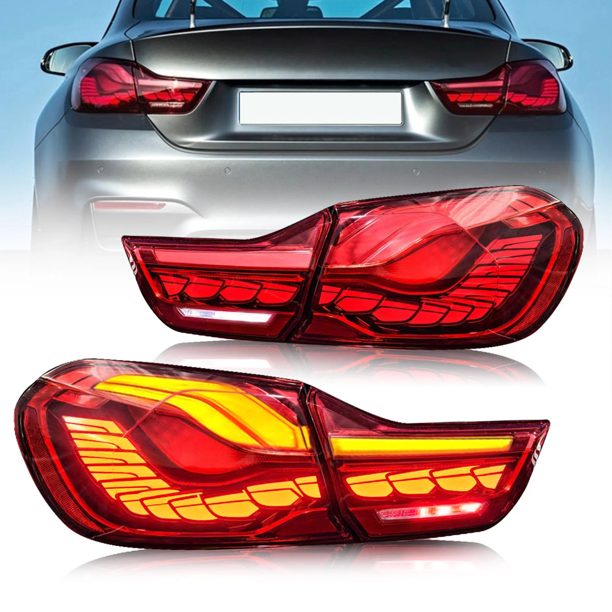 VLAND OLED Tail lights for BMW M4 F82 F83 F32 F33 F36 2014-2020 ...